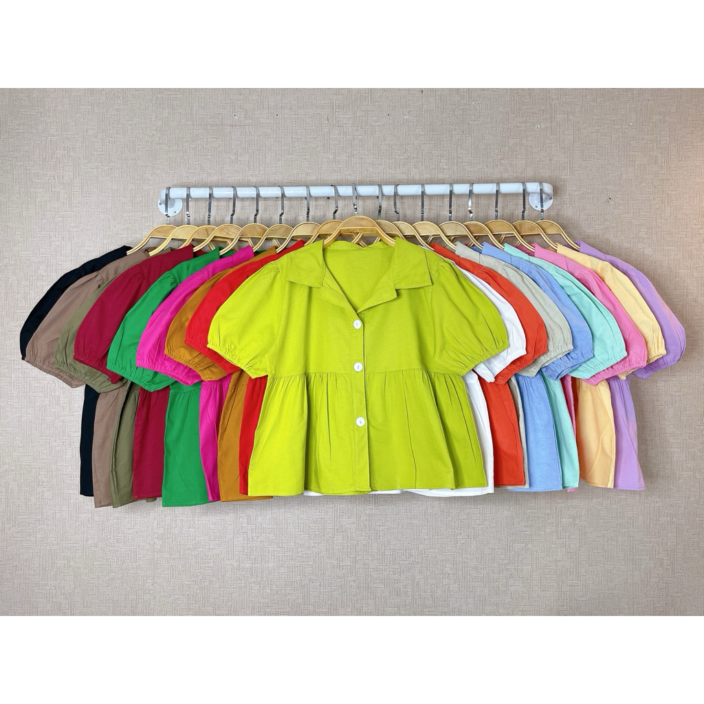 23-shop ☘️ปกเชิ๊ต แขนจั๊ม ทรงสวย☘️