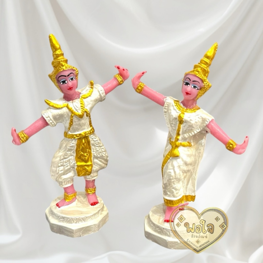 เครื่องตั้งศาล ตุ๊กตานางรำละคร งานเรซิ่น เกรดA >>มีหลายขนาด<< งานเขียนสีทอง​ สวยงาม​ - รูปที่ 6