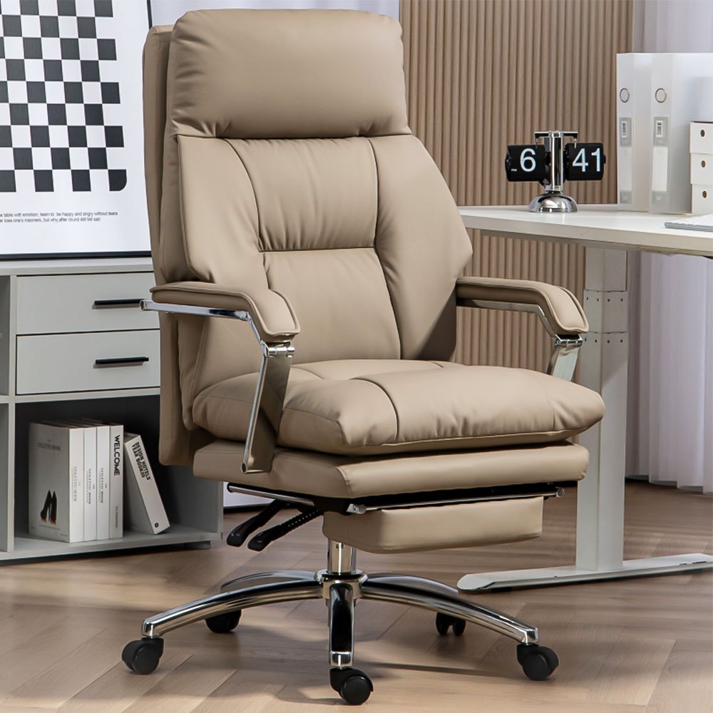 F&Gเก้าอี้ เก้าอี้ทำงาน เก้าอี้คอมพิวเตอร์ ergonomic หมุนได้360° นั่งนานไม่เมื่อย เบาะนั่งหนา ทำความสะอาดง่าย ฟรีล้อ5ล้อ