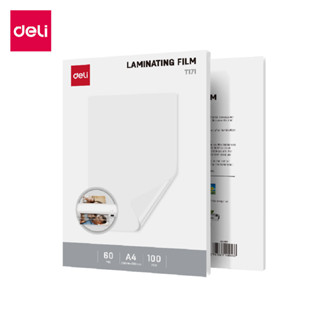 Deli พลาสติกเคลือบบัตร แผ่นเคลือบ เคลือบร้อน ​เคลือบใส A4/A3…