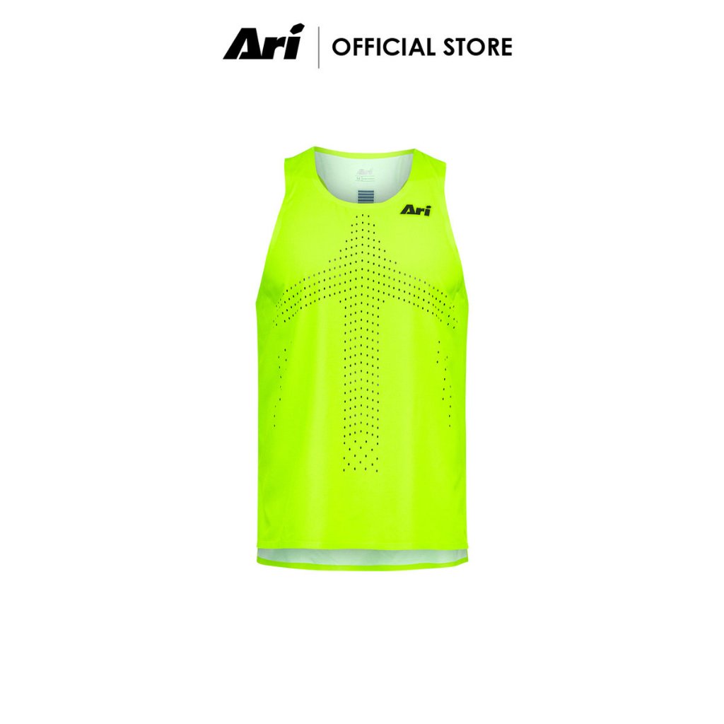 ARI ELITE ACID GREEN ULTRALIGHT RUNNING TANK - NEON GREEN (AAP3132-88) เสื้อวิ่งแขนกุด ACID GREEN ULTRALIGHT สีเขียว
