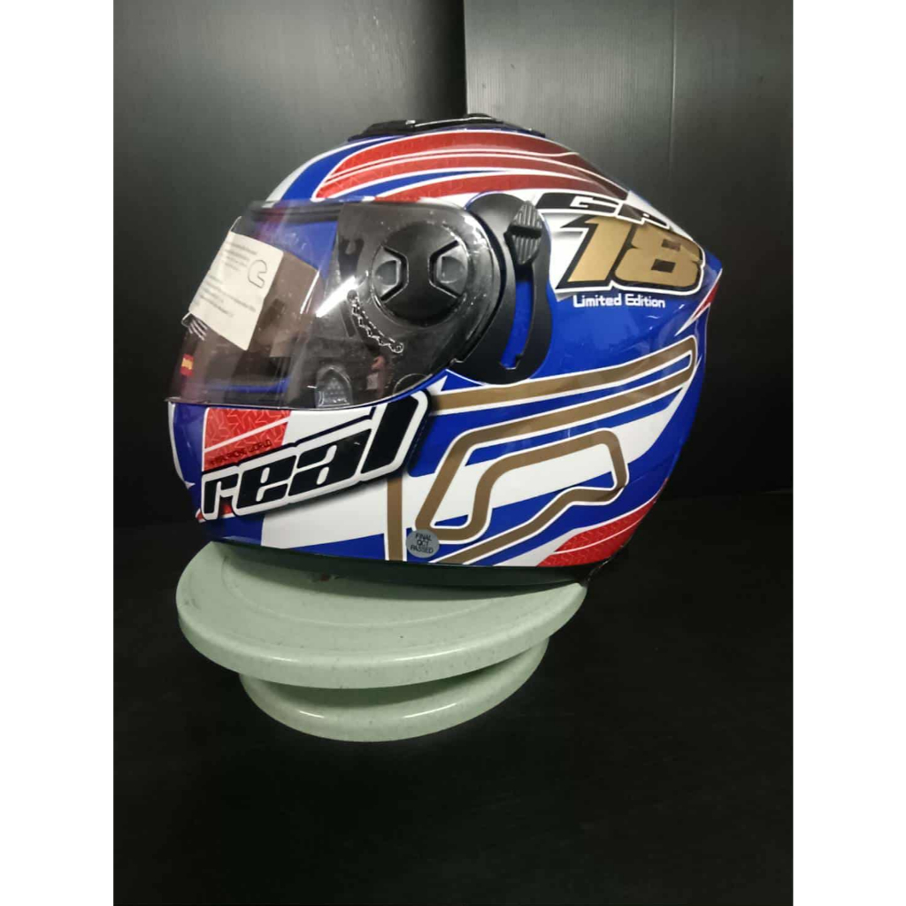 หมวกกันน็อค REAL GP 18 Limited Edition  Size M  รหัส M385 ลดล้างสต็อค (ไม่ถุงคลุมหมวก ไม่มีกล่องของr