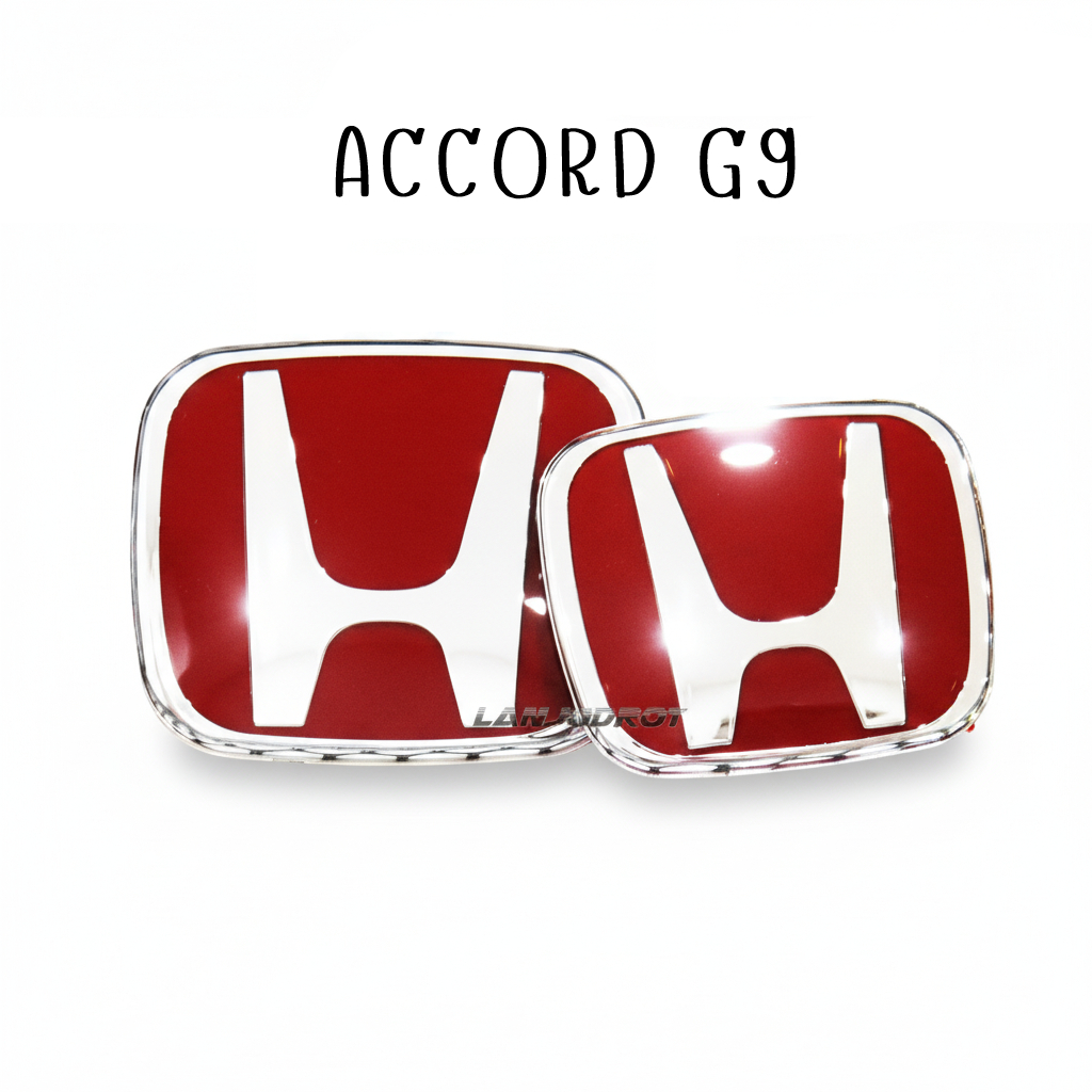 แท้ศูนย์ โลโก้ H แดง ติดหน้ากระจัง ติดท้าย แต่งรถ สำหรับ แอคคอร์ด G9 HONDA ACCORD G9 2013-2016