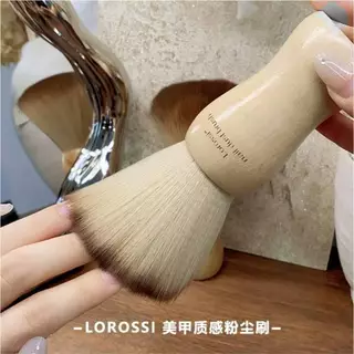 แปรงปัดฝุ่นด้ามไม้กลม LOROSSI Round Brush วางตั้งได้ ขนนิ่ม ใช้ปัดฝุ่นเล็บ●อุปกรณ์●โต๊ะทำเล็บ