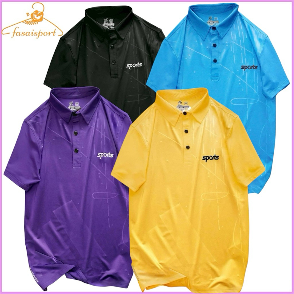 พร้อมส่ง จัดส่งไว!!!เสื้อโปโล เสื้อคอปก ปักSports ลานกราฟฟิก ดีไซส์ โดดเด่น เป็นเอกลักษณ์