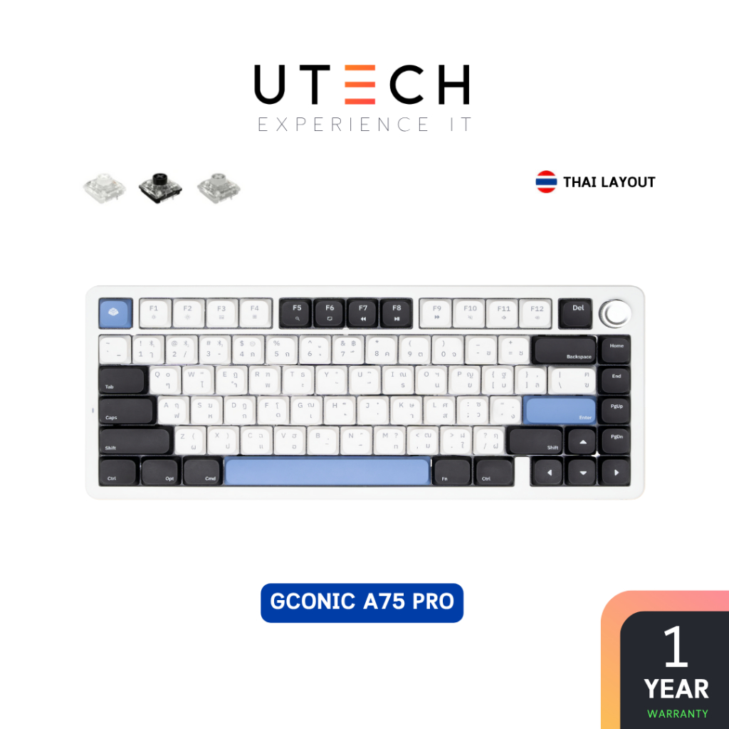 คีย์บอร์ด Gconic A75 Pro Ultra Slim Mechanical Keyboard by UTECH