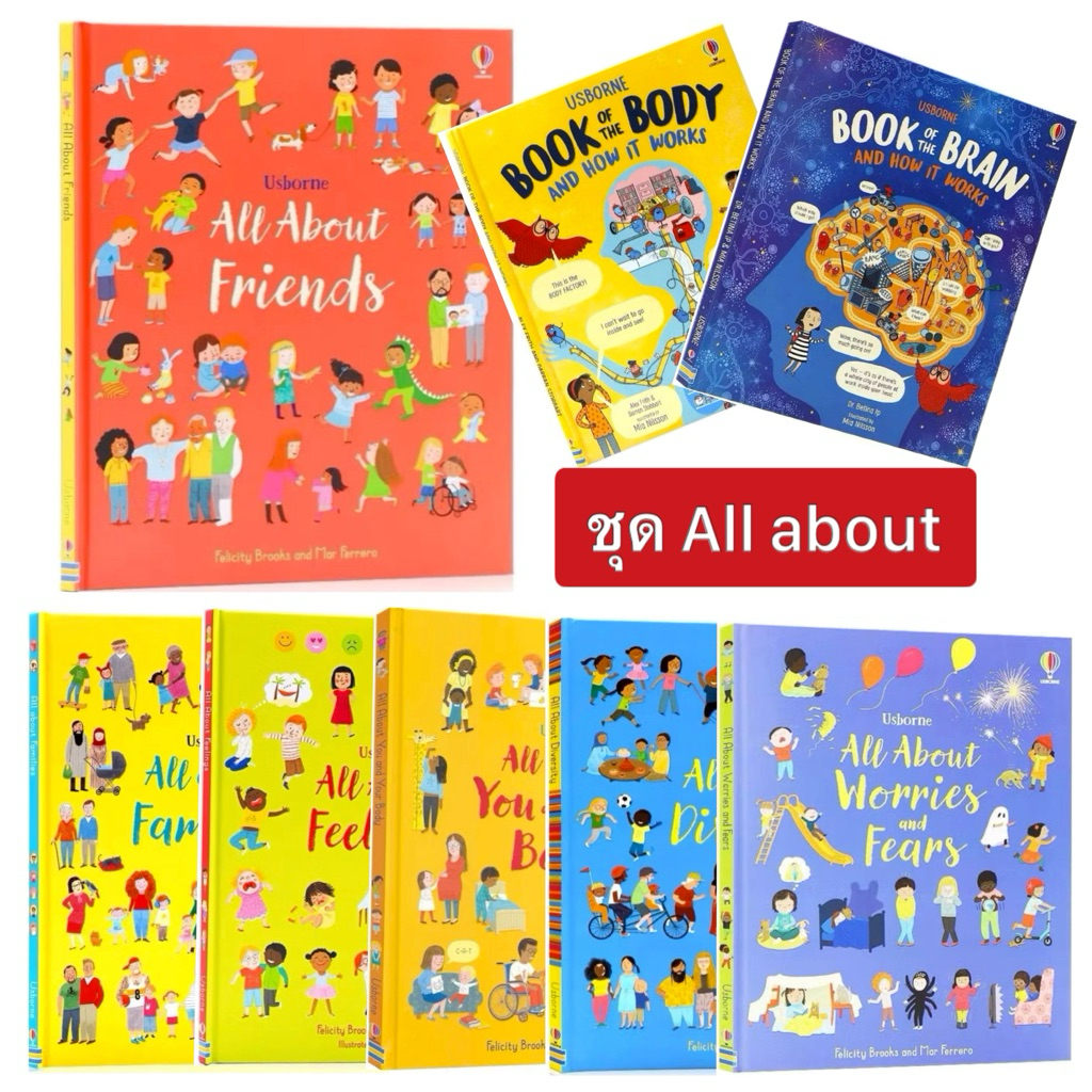 พร้อมส่ง หนังสืออ่านภาษาอังกฤษ ยอดฮิต เสริมEQ เสริมความรูรอบตัว book of your body all about your brain