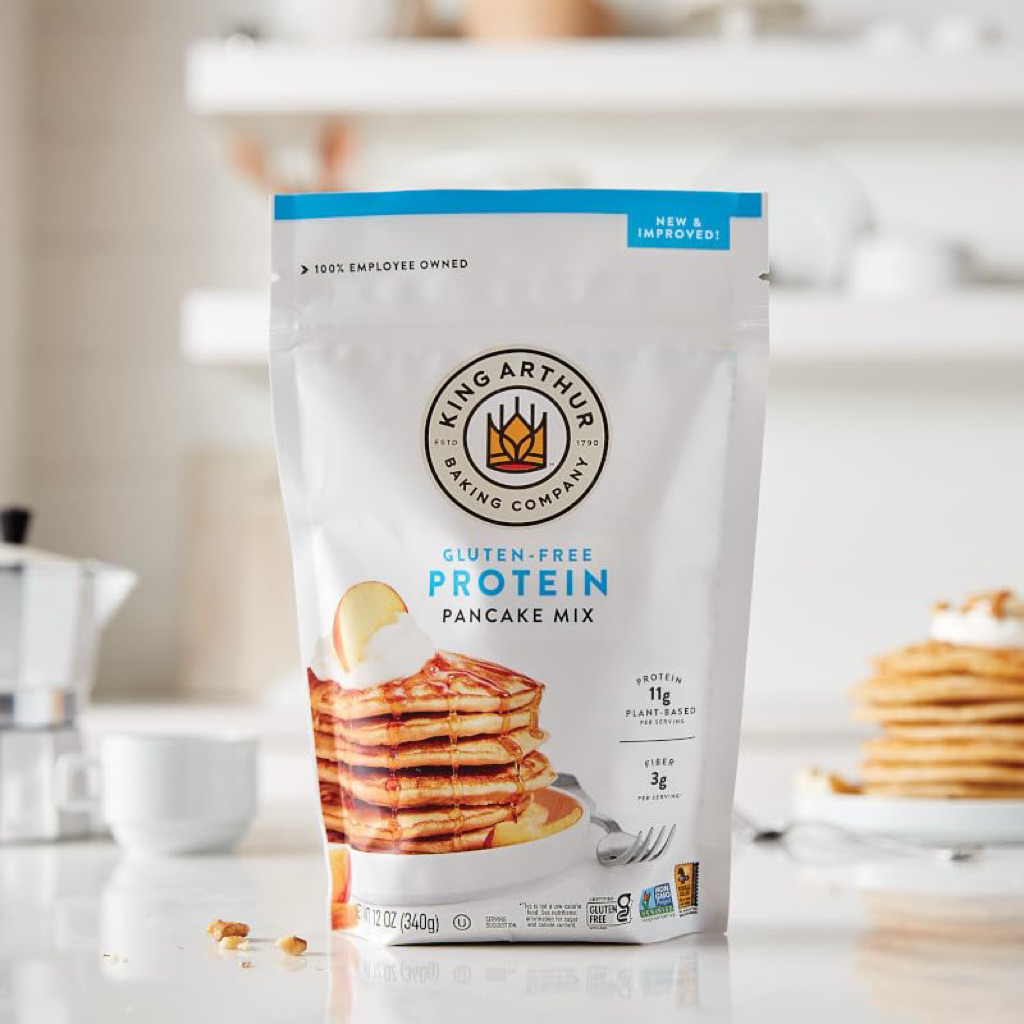 East King Arthur protein pancake mix 340 g. แป้งโปรตีนแพนเค้กมิกซ์