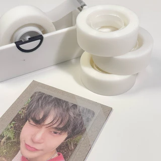 [พร้อมส่ง] เทปขุ่น/แท่นตัด เทปยาว25เมตร ขนาดแกน 1 นิ้ว ใช้ปากกาลูกลื่นเขียนทับได้