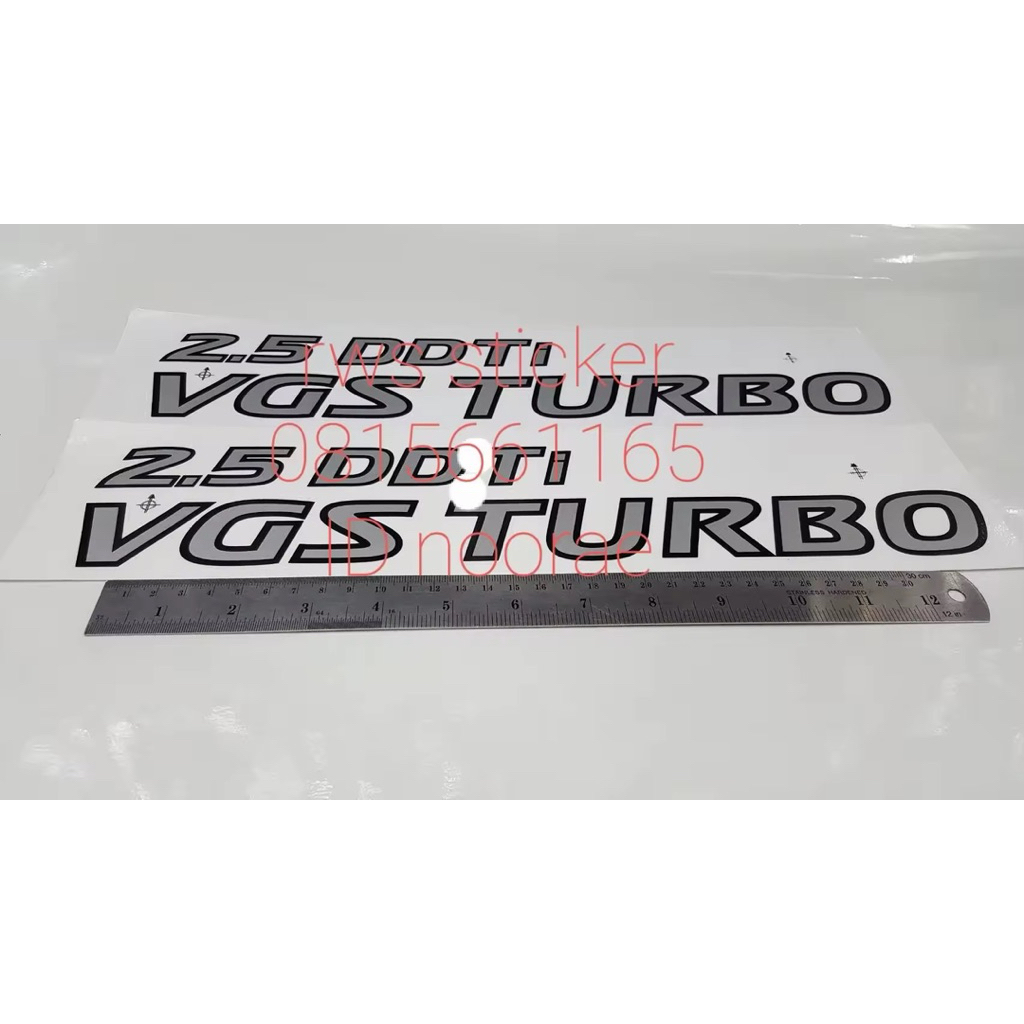 สติ๊กเกอร์แบบดั้งเดิม ติดข้างประตู NISSAN NAVARA NP300 คำว่า 2.5 DDTi VGS TURBO