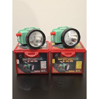 ไฟฉายคาดหัว ตราช้าง [แท้] รุ่น 684 LED หัวกลาง สวิตช์หรี่ มี…