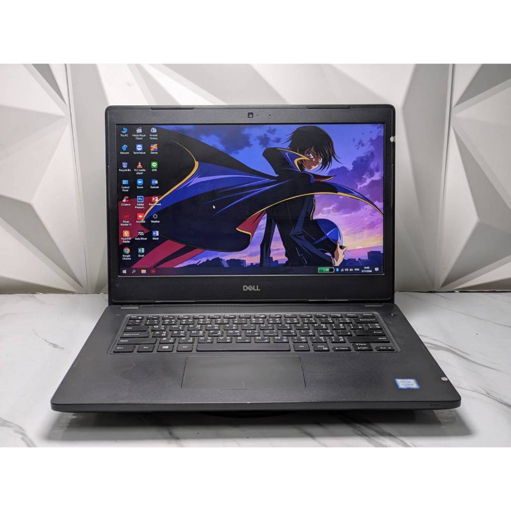 second hand notebook  Dell Latitude 3480  สเปก intel Core i5 -7200U (gen7)   Ram 8 GB SSD 250 GB   W