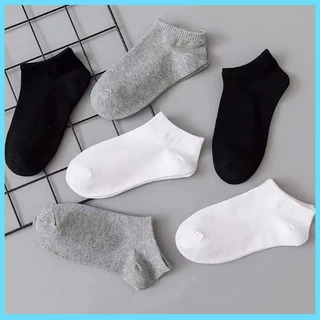 【ซื้อ10 ฟรี 10】ถุงเท้าข้อสั้น สีพื้น ขนาดฟรีไซส์ เนื้อผ้าดี นื้อผ้านุ่ม สวมใส่สบาย ข้อสั้น ใส่ได้ทั้งหญิง-ชาย ขายดี