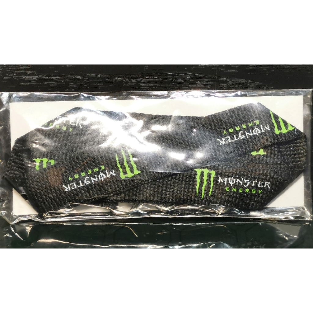 Monster Energy Drink Black Promo Lanyard Keychain Official