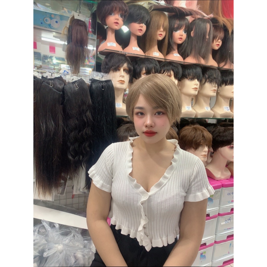 วิกผม CALAWIGS วิกผมสั้น รหัสสินค้า-D808 ผมสั้น สินค้าส่งในไทย พร้อมส่ง ราคา ถูกที่สุด ดีลบีเคเค แกลเลอรีภาพที่ 5