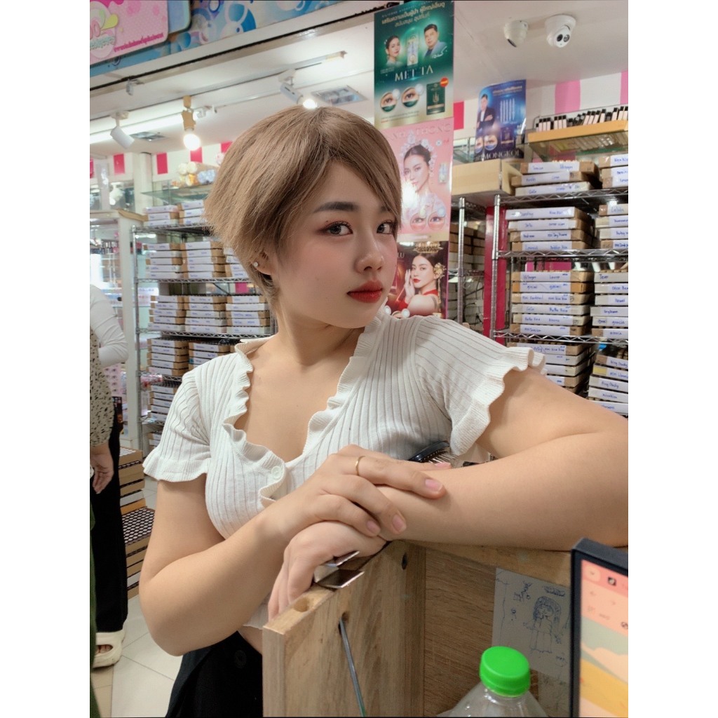 วิกผม CALAWIGS วิกผมสั้น รหัสสินค้า-D808 ผมสั้น สินค้าส่งในไทย พร้อมส่ง ราคา ถูกที่สุด ดีลบีเคเค แกลเลอรีภาพที่ 8