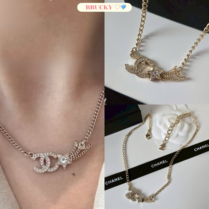 (CH34) สร้อยคอ C เกรด Ori 1:1 สินค้าพร้อมส่ง ปั๊มชัด ลูกคุณสุดๆ ♡