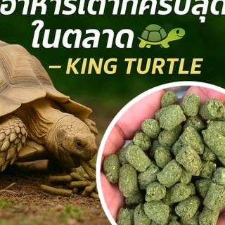 อารหารเต่าบก King Turtle ยกกระสอบ แบบคุ้มสุดๆ
