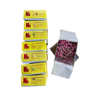 เข็มหมุด หมุด ปักผ้า หัวมุกเงา เข็มหมุด ขายยกกล่อง คุณภาพอย่…