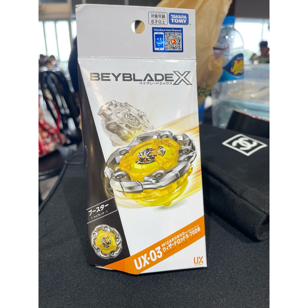 Takara Tomy Beyblade X UX-03 ของแท้ Booster Wizard Rod 5-70DB ใหม่มือ1