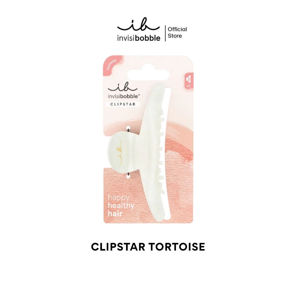 invisibobble กิ๊บหนีบผม กิ๊บติดผม ถนอมเส้นผม รุ่น Clipstar Tortoise (1 กล่องบรรจุ 1 ชิ้น)