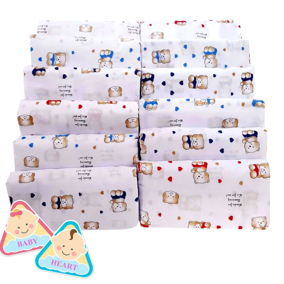 ผ้าอ้อมสำลี สาลู ขนาด  27” รุ่น (แพ็ค6 ผืน ) พิเศษ .สุด ราคาถูก.โรงงาน {ของมีจำกัด หมดแล้วหมดเลย}