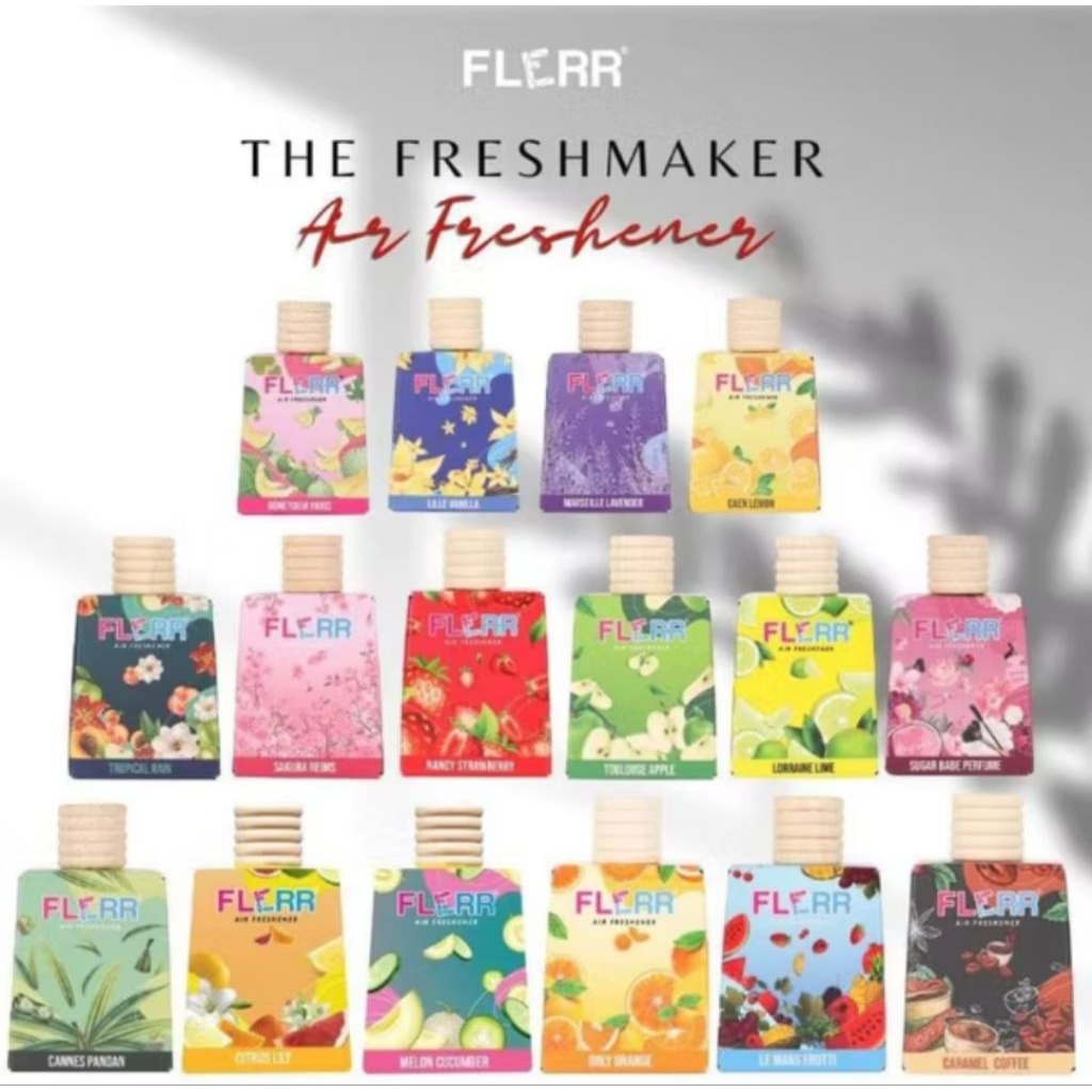 (1 แถม 1) คละกลิ่น ส่งฟรี ลดกระหน่ำ ถ้ากลิ่นไหนหมดจะส่งแบบคละกลิ่น FLERR  น้ำหอมปรับอากาศในรถยนต์ 9m