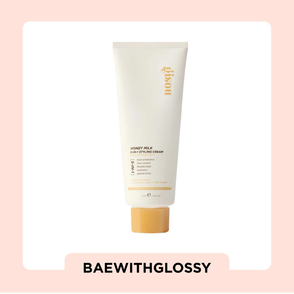 BAEWITHGLOSSY | Gisou — Honey Milk 5-in-1 Styling Cream (พร้อมส่ง)