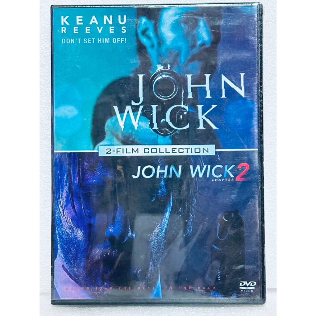 DVD​ 2 Disc 2 Film : John Wick (2014) + John Wick Chapter 2 (2017) " Keanu Reeves