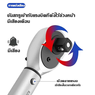 🔧1 วินาทีบิดสกรูได🔧ประแจปอนด์ 1/2" 1/4" 5-210N.m ทนต่อการสึกหรอ ไม่ลื่นไถล คุณภาพเยอรมัน ด้ามปอนด์ ประแจขันปอนด์ ประแจ
