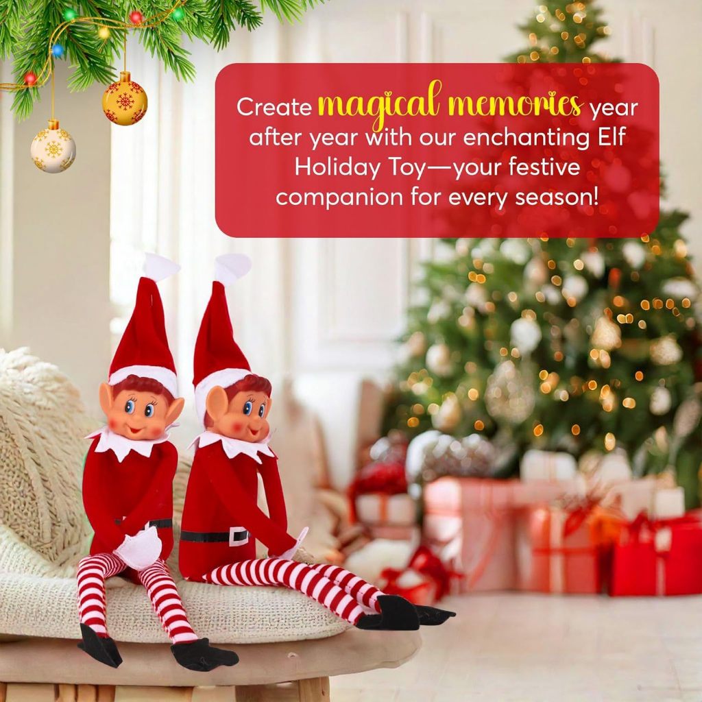 ตุ๊กตาเอลฟ์ สีแดง กริ๊น ตุ๊กตาขายาว ตุ๊กตาของเล่น คริสต์มาส Red Elf Doll Grinch Long Legs Doll Christmas Toy