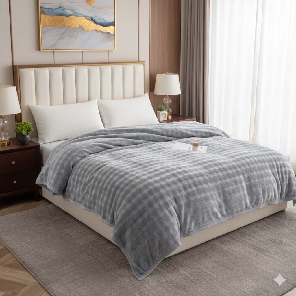 Dbedding ผ้าห่มขนกระต่าย ขนฟูนุ่มพิเศษ ขนาด 6 ฟุต ห่มสบาย นุ่มสบายผิว ไม่อับชื่น ไม่เป็นขุย และระบายอากาศได้ดี [RB.]