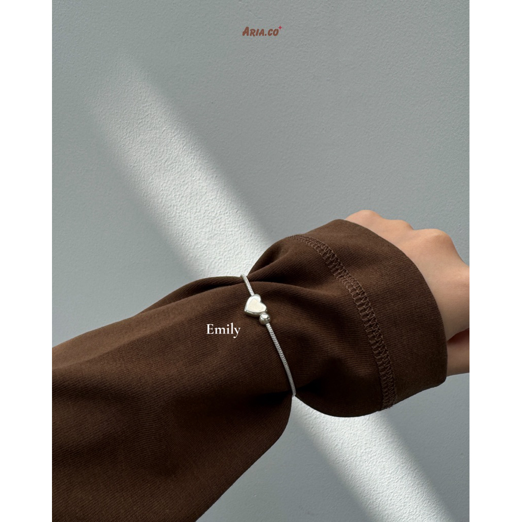 Emily Bracelet (Silver) ปรับความยาวได้ | Aria.co