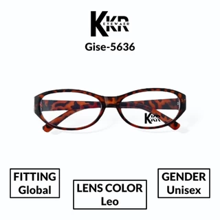 KKR EYEWEAR | เลนส์กันแดด&กรองแสงสีฟ้า ค่าสายตาปกติสำเร็จรูป ค่าสายตาสั้น/ยาวเลนส์ตัดใหม่ไม่เปลี่ยนสี Gise-KDKS5636
