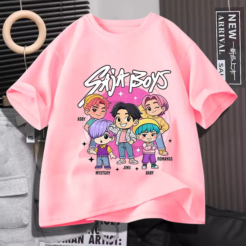 D1207เสื้อยืดแขนสั้น  ผ้านุ่มยืดได้ใส่สบายฯ ลายแฟชั่นนานาชาติ ปลีก-ส่ง