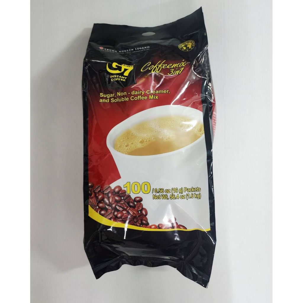 G7 Coffee 3in1 ห่อใหญ่ 100ซอง ล็อตใหม่