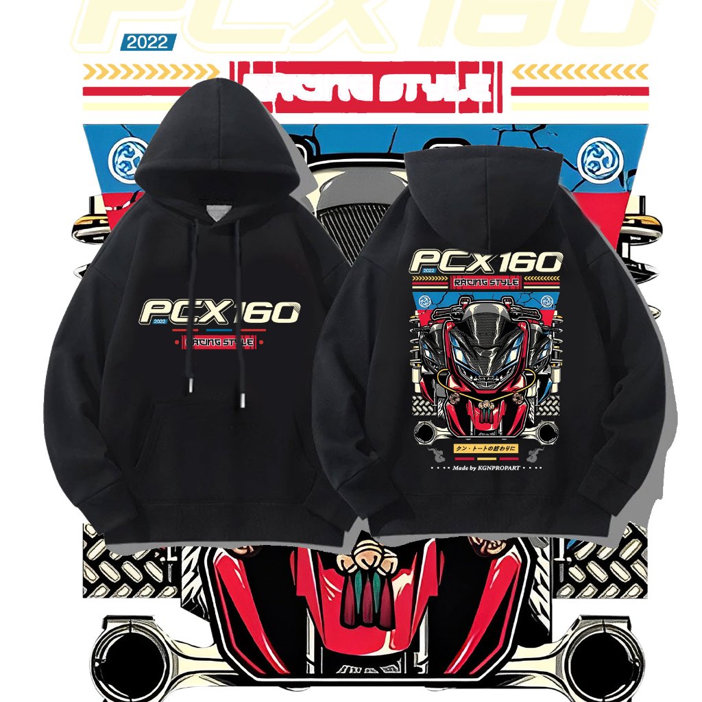 KGNPRO | เสื้อฮู้ด PCX | Hoodie | Polar Fleece ผ้าสำลี | Motocycle