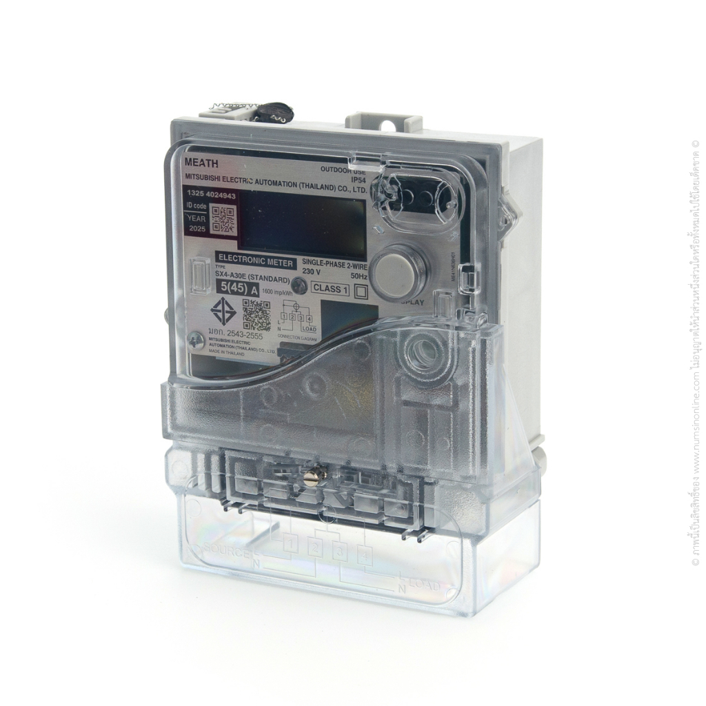 มิเตอร์ไฟฟ้าดิจิตอล 5A(45A) 2P MITSUBISHI SX4-A30E