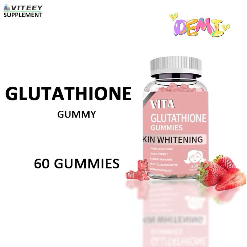 VITA Glow Treat Gummies คอลลาเจน & กลูต้า เคี้ยวง่าย 60 ชิ้น