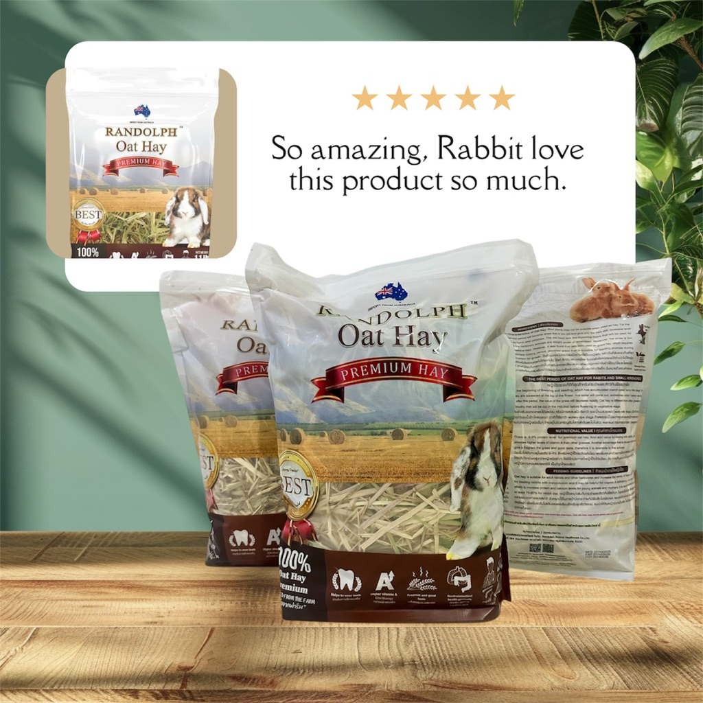 Randolph หญ้า Oat Hay ขนาด 500 กรัม