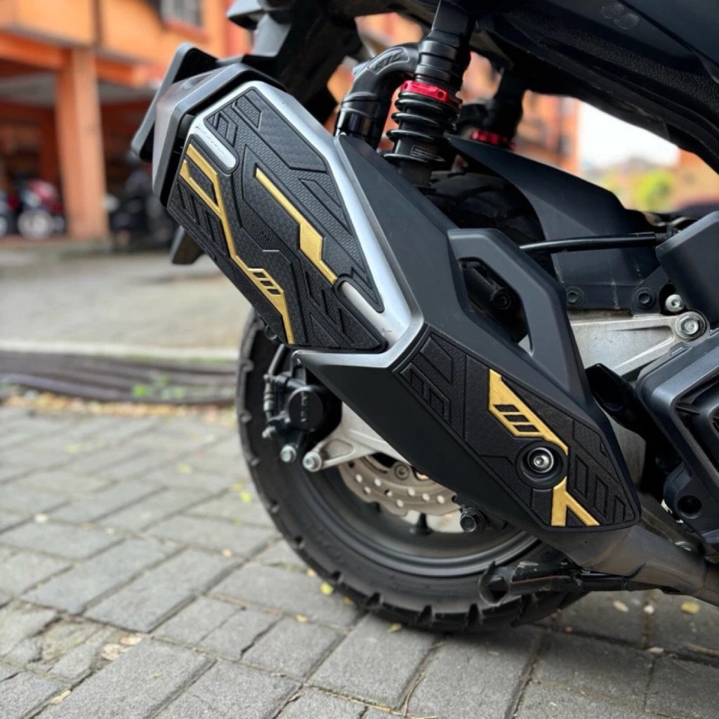 COD【🇹🇭พร้อมส่งในไทย🇹🇭】โฆษณา 160 ฝาครอบท่อไอเสียอุปกรณ์เสริมตัวป้องกันร่างกายท่อไอเสียวัสดุยาง - รูปที่ 4