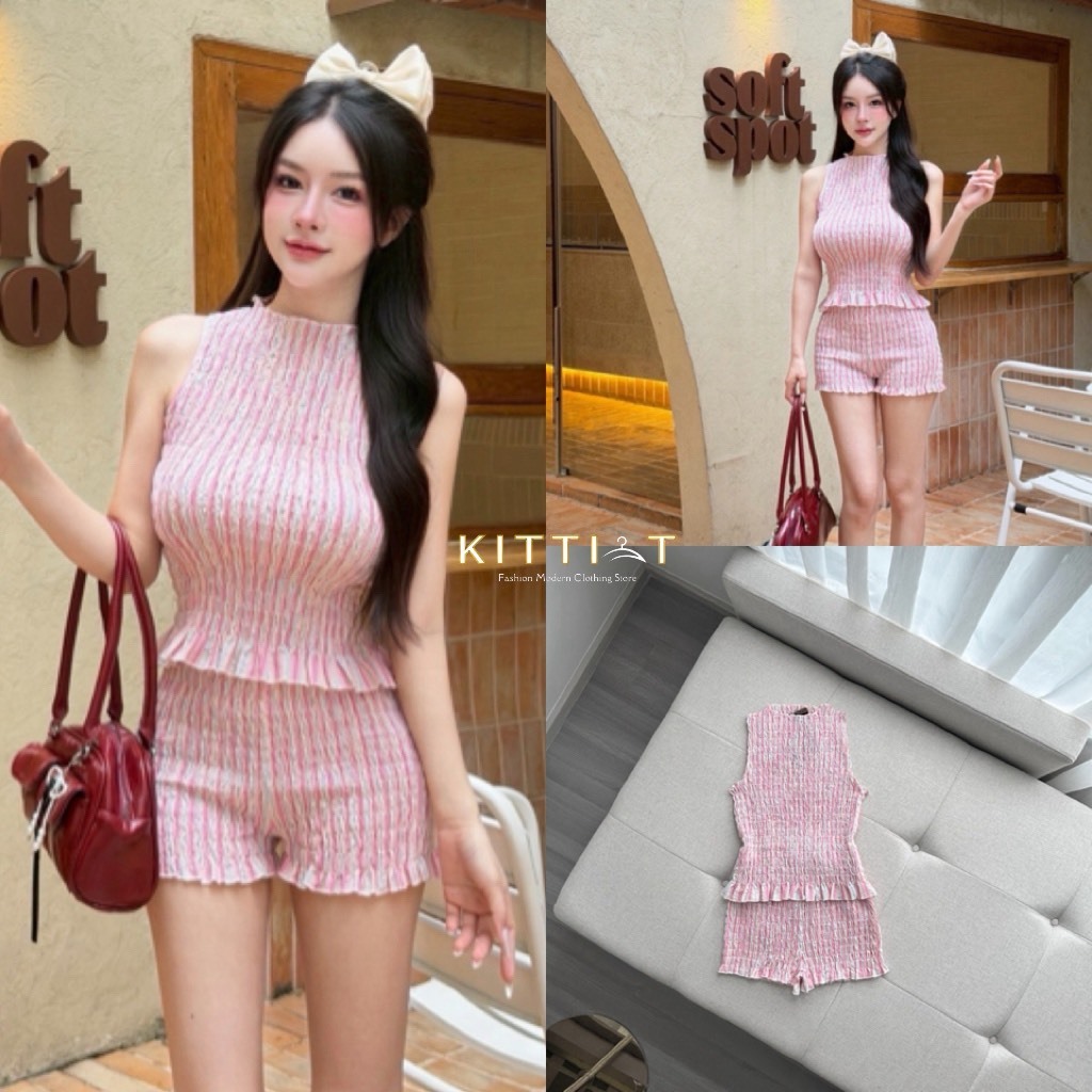 KITTI-T setเสื้อแขนกุด KT 1040