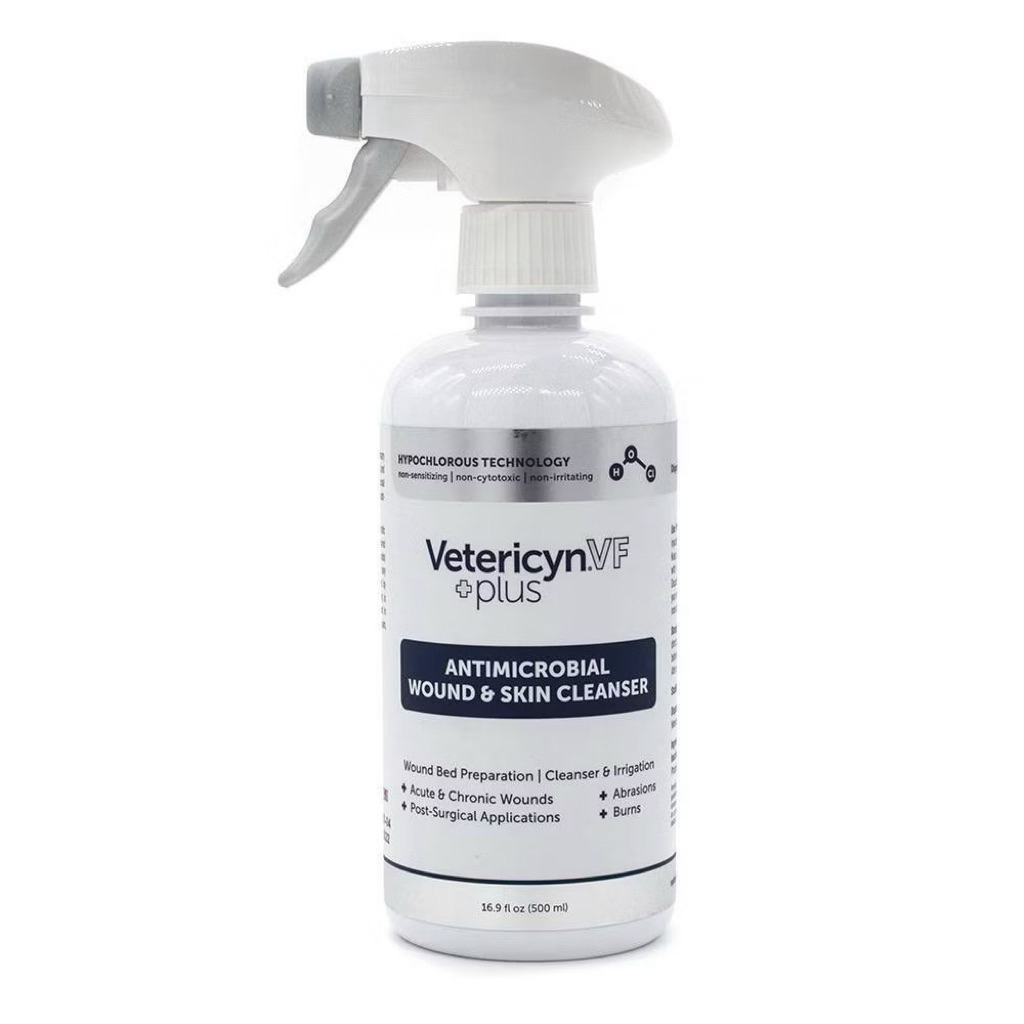 Vetericyn VF Plus Antimicrobial Wound & Skin Cleanser for Dogs & Cats All-Animal Wound Disinfectant