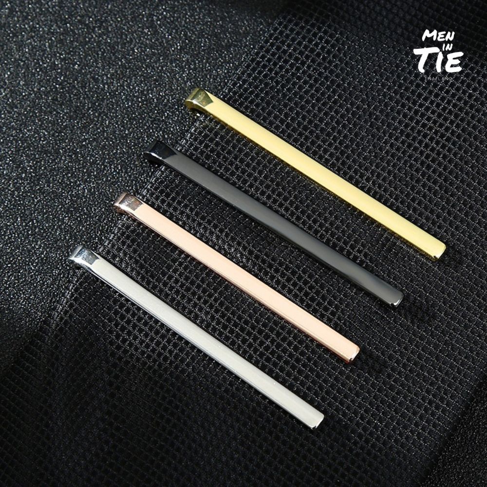 คลิปหนีบเนคไทแบบบาง Slim Tie Bar-Tie Clip MEN IN TIE