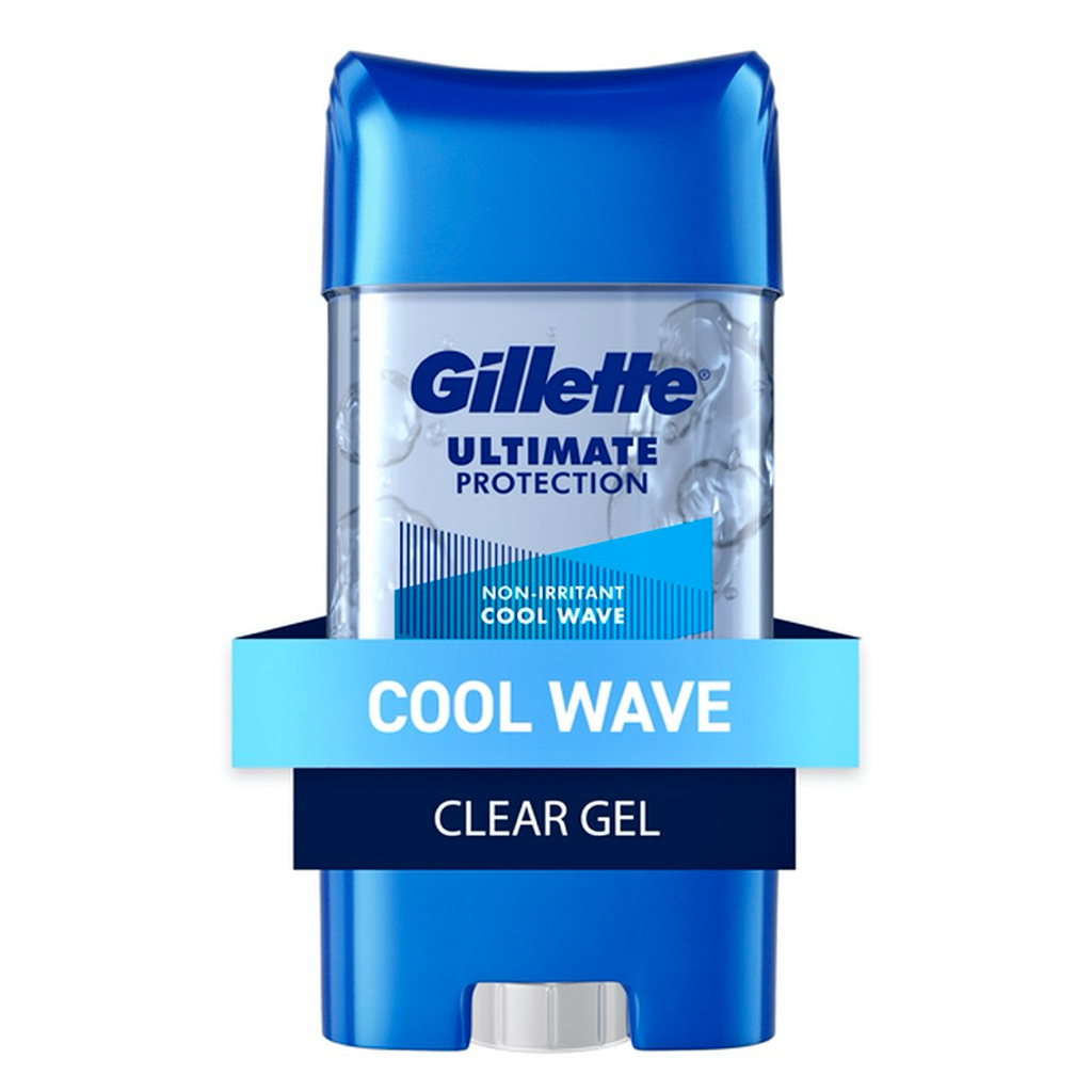 Gillette Ultimate Protection clear gel cool wave 3.8 oz(107g) ระงับกลิ่นกาย นำเข้า USA