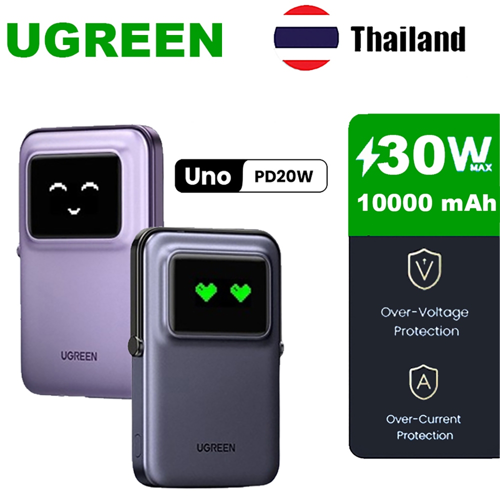 UGREEN Magnetic Qi2 15W 5000mAh Powerbank ชาร์จได้อย่างรวดเร็วแบบไร้สาย