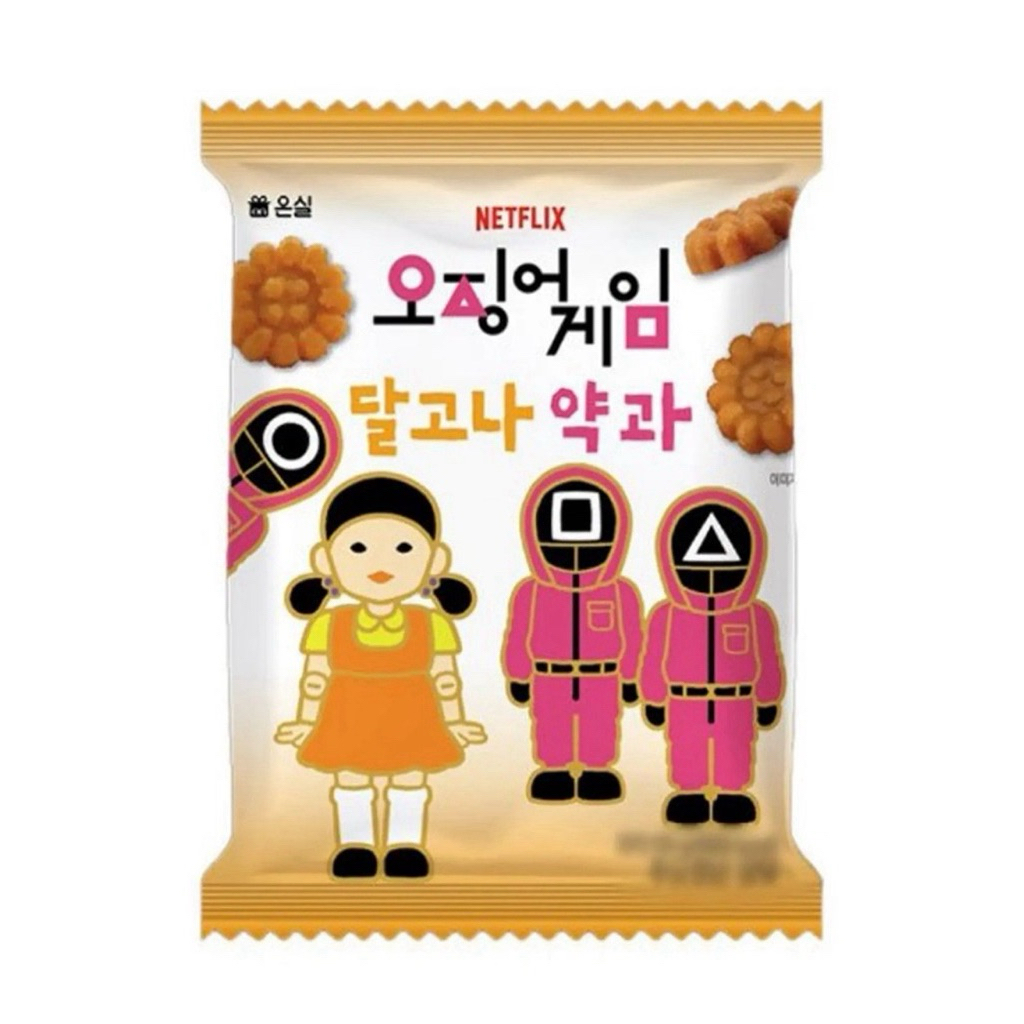 east Netflix squid game dalgona mini hakata 90g.🇰🇷ขนมแป้งทอดเคลือบน้ำตาล