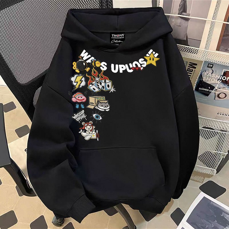 เสื้อแขนยาวคอกลม เสื้อกันหนาว สไตล์เกาหลี ผ้านิ่ม ใส่สบาย รุ่นคู่รัก SIZE M-5XL