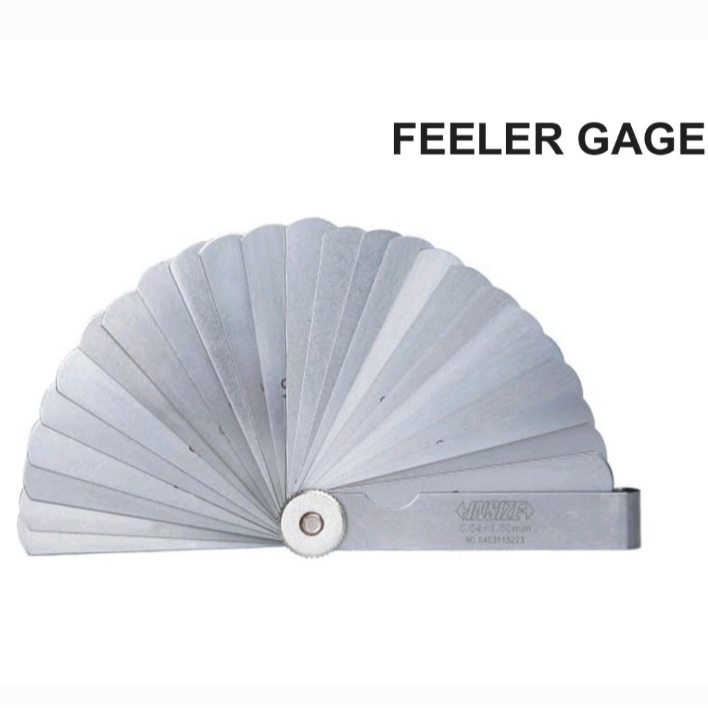 ฟิลเลอร์เกจ 3" (75mm), 25 ใบ, 0.04-1.00mm Feeler Gage อินไซส์ INSIZE รุ่น 4601-25