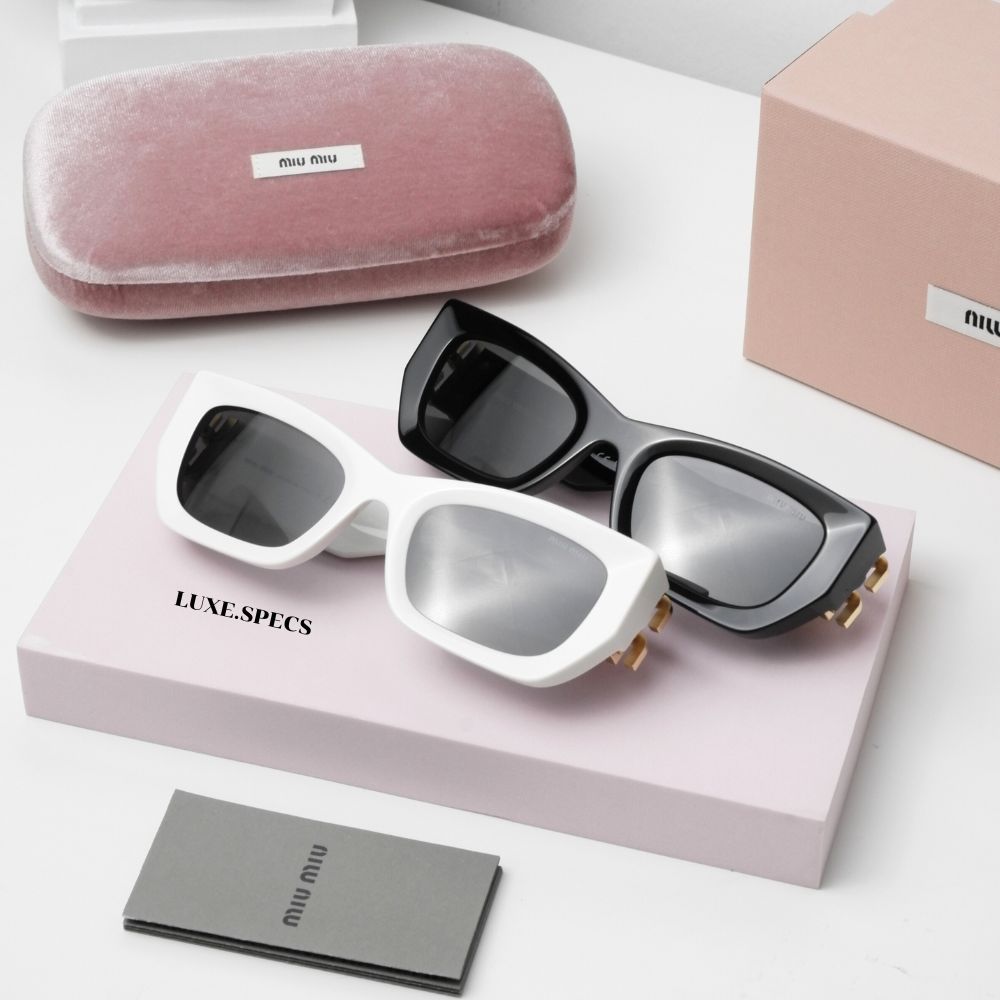 แว่นกันแดด Miu Miu รุ่น MU 09WS อุปกรณ์ครบ ของแท้รับประกันศูนย์ไทย